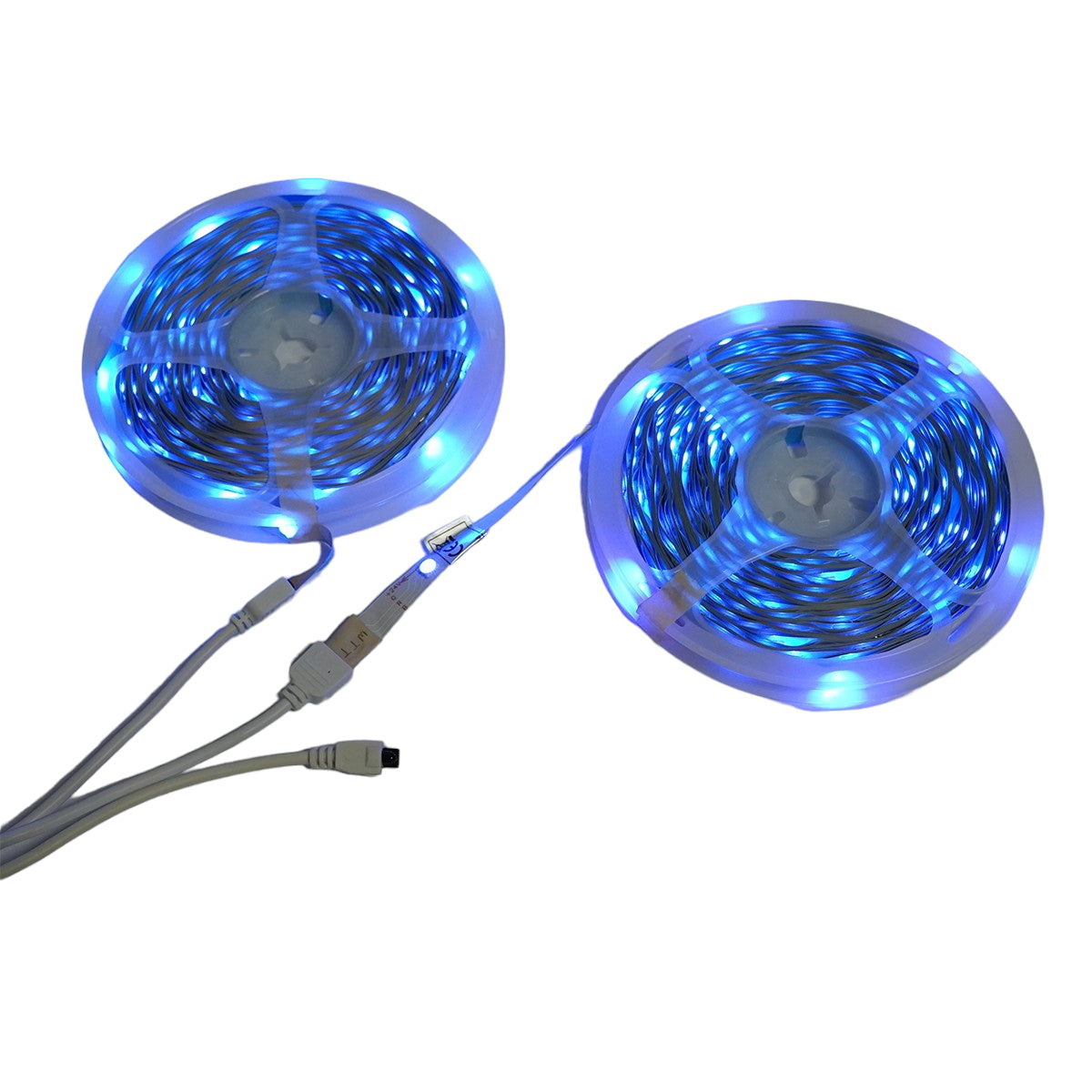 Intelligens LED szalag 2x15m, 24V távirányítóval, hangvezérléssel, bluetooth, USB app, 30m RGB IP20 Breckner Germany