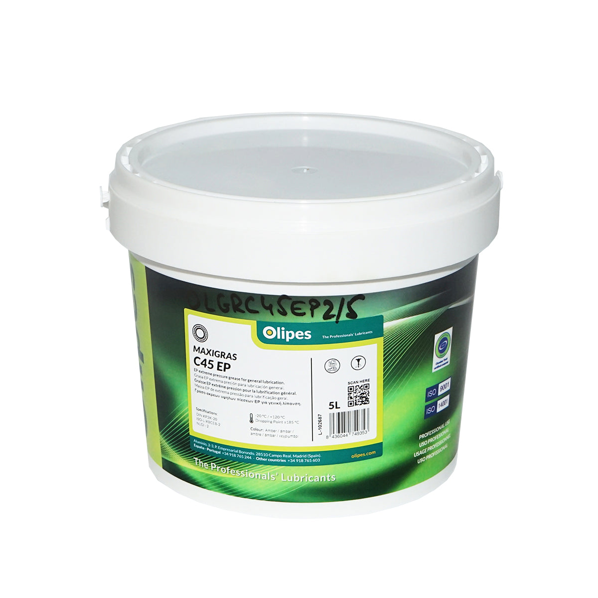 Olipes MAXIGRAS C45 EP/2 lítium bázisú zsír, 5L