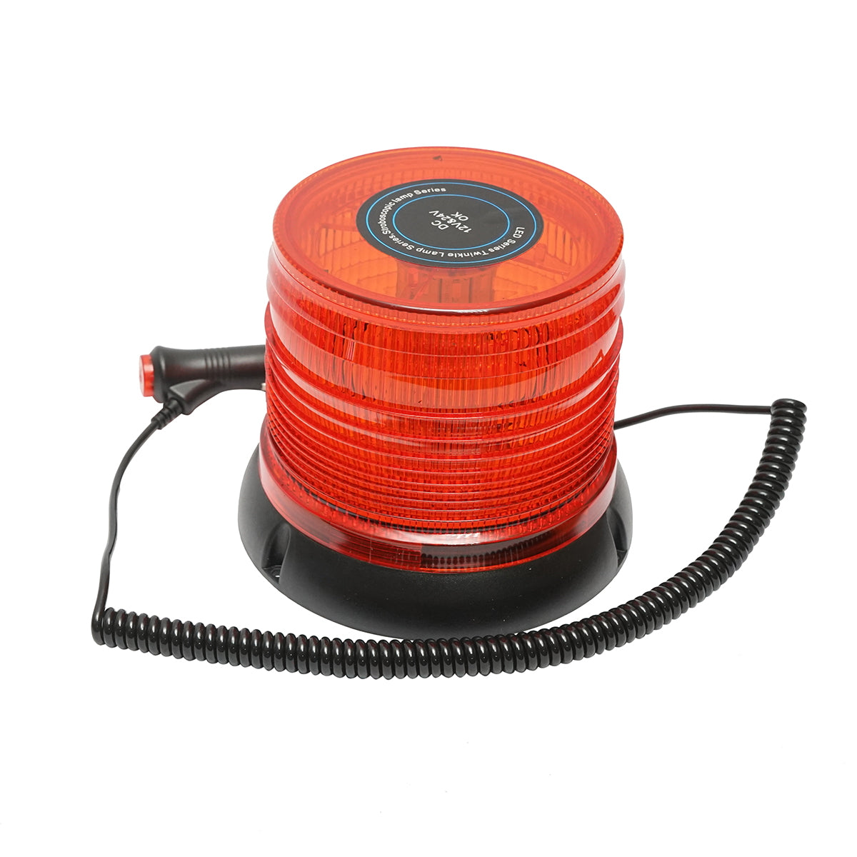 LED villogó, 12–24V, mágneses talppal, IP65