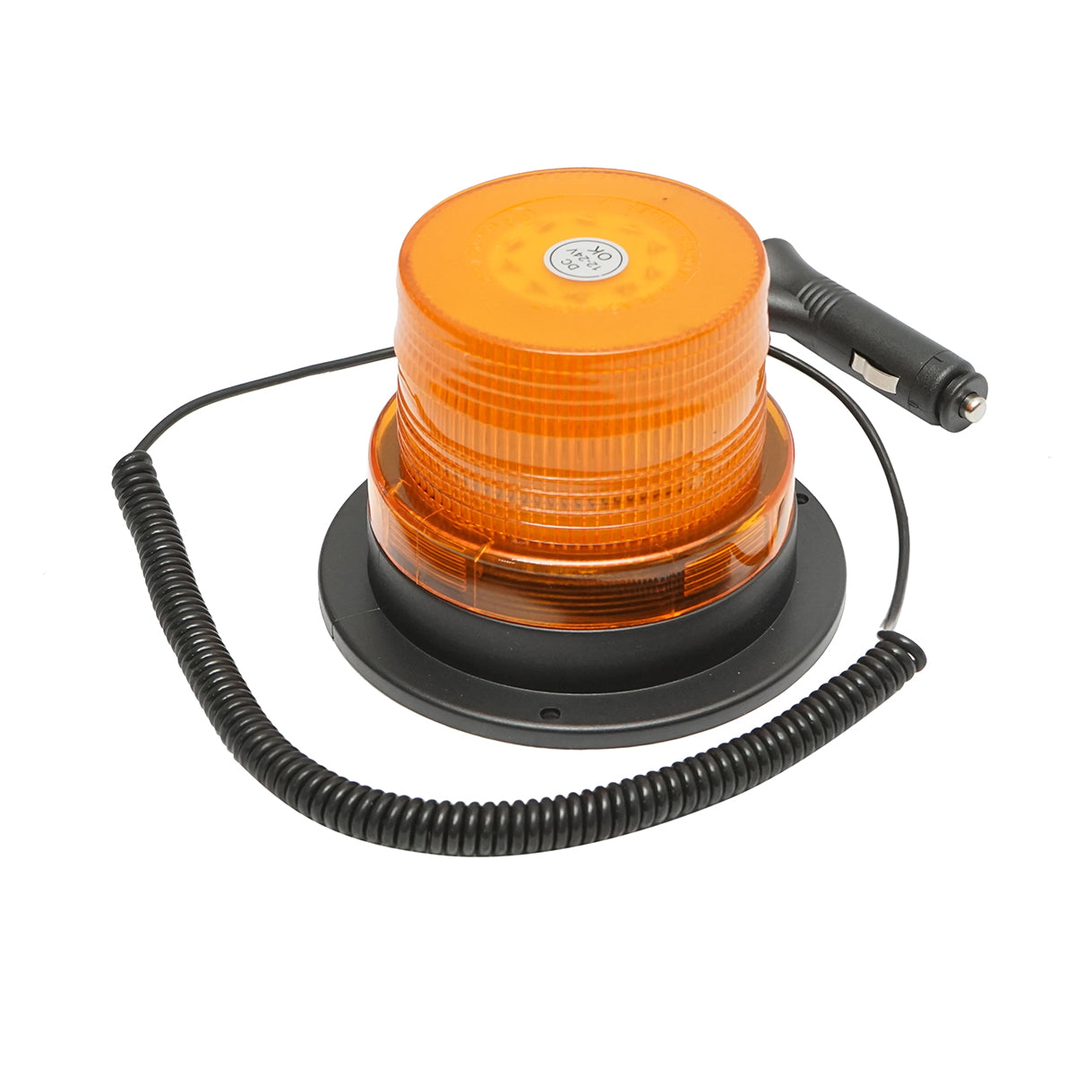 LED villogó, 12–24V, 3 funkcióval, mágneses talppal, IP65