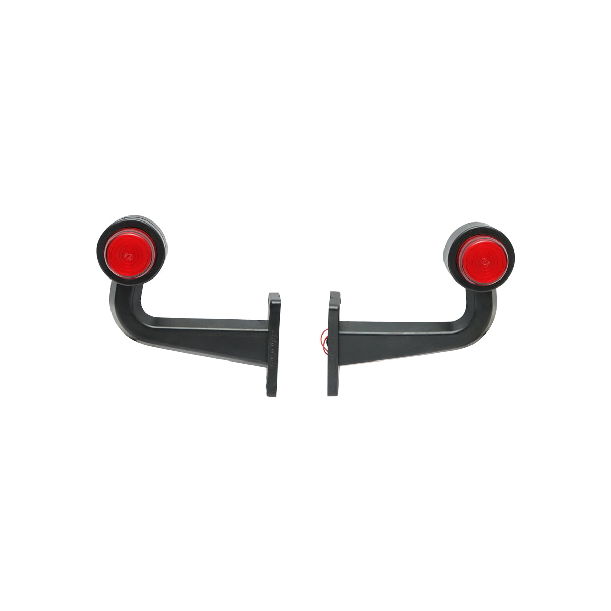 Oldalsó LED/NEON helyzetjelző lámpa szett, piros-fehér, 12–24V, Breckner Germany