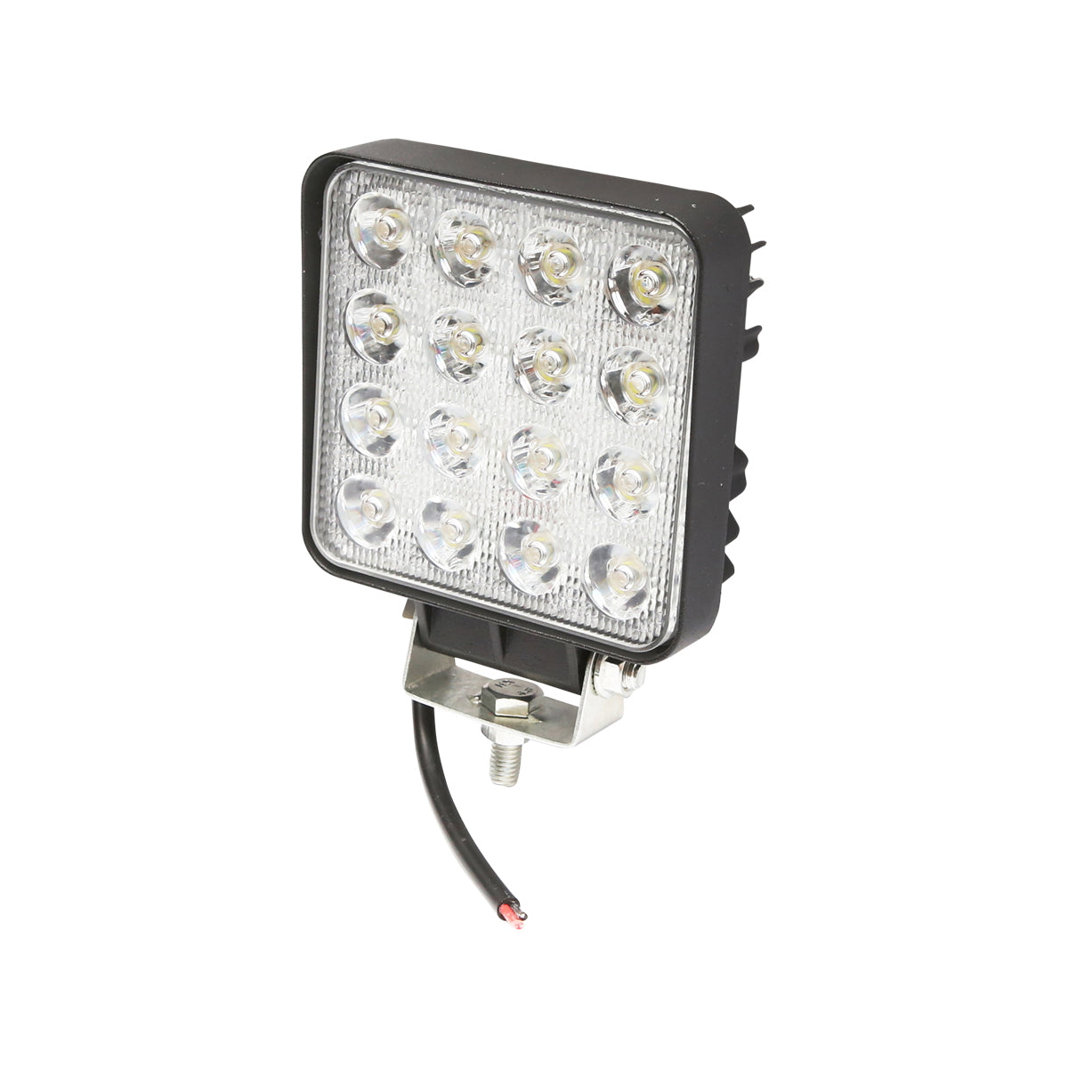 Lámpa, 16 LED-del, 10–60V, 48W, 60° sugárzási szög, négyzetes kivitel, Breckner Germany