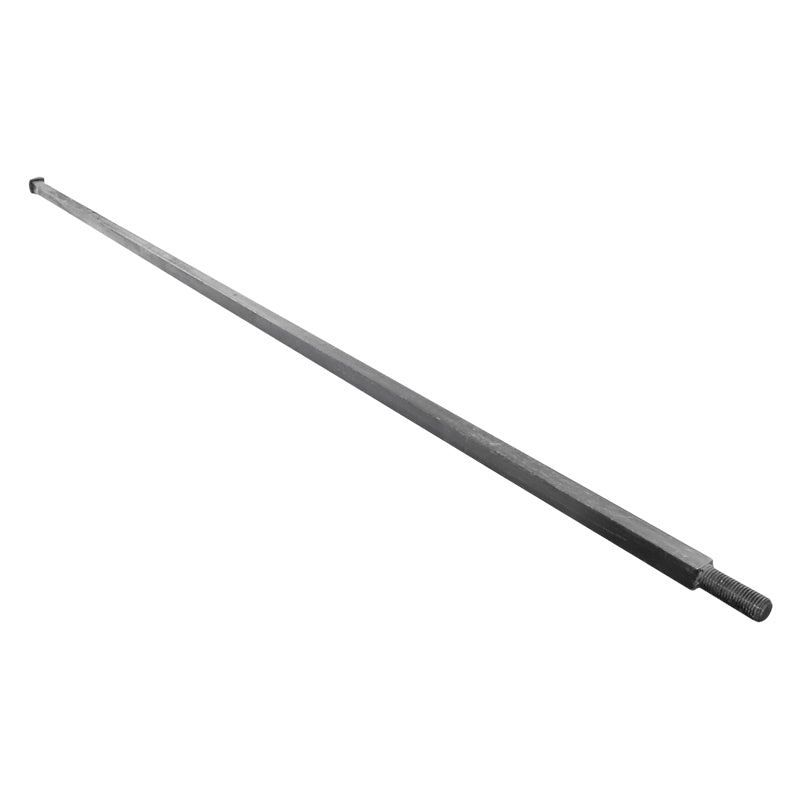 Hosszú négyzetes tengely, M27 menet, 220 cm hossz, 29 mm négyzet