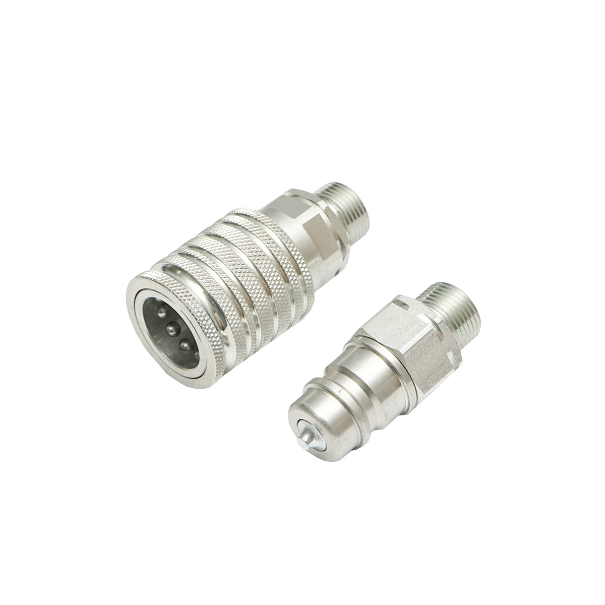 Hidraulikus gyorscsatlakozó pár külső menettel, M20×1.5 mm, Breckner Germany