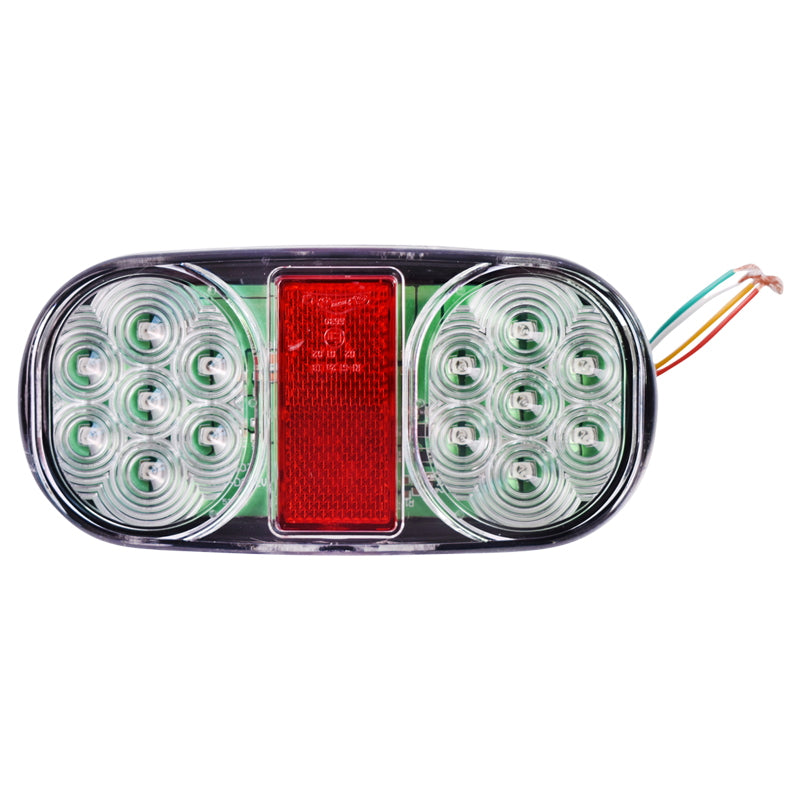 Hátsó LED lámpa fényvisszaverővel, 12V, teherautóhoz és utánfutóhoz, SA95, Breckner Germany