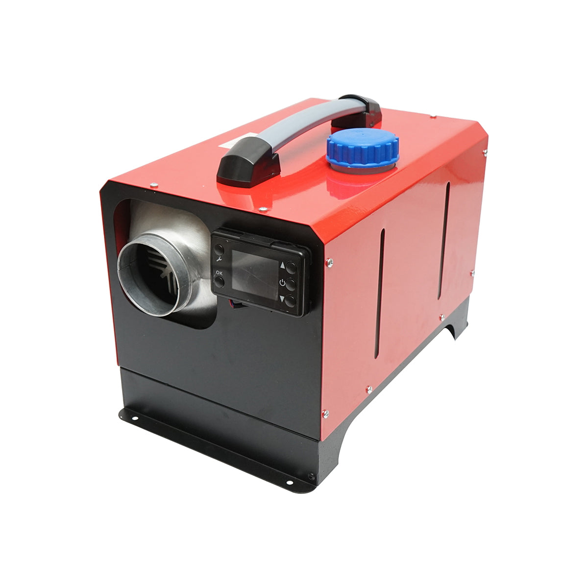 Sirocou, halk hordozható állóhelyzeti fűtés 12–24/220V, 5KW, LCD kijelzővel, távirányítóval és Kyocera izzítógyertyával, THOR