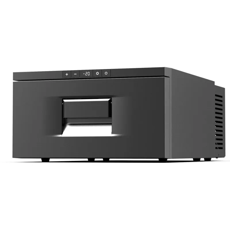 Beépíthető smart autós hűtőszekrény kompresszorral, 60W, 20L kapacitás, 12–24V, hűtési tartomány: -20 °C – +20 °C