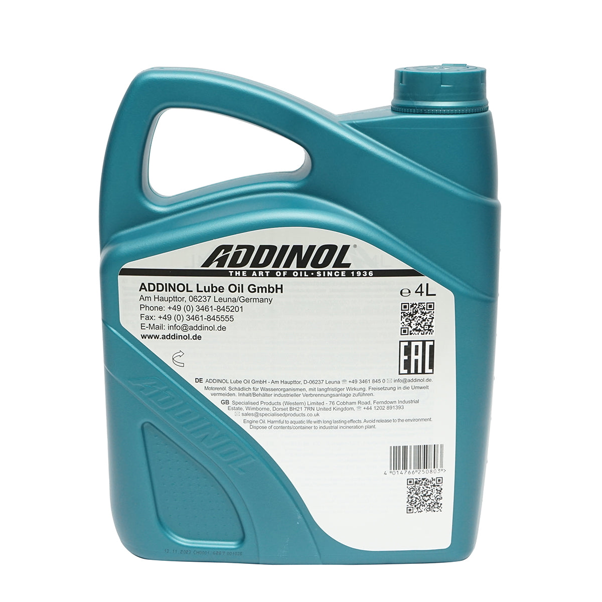 Addinol Longlife MD1548 15W40 dízelmotorolaj, 4L