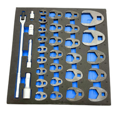 FÉKCSŐ ÉS ÜZEMANYAG KULCS KÉSZLET HAJTÓSZÁRRAL ÉS SZERSZÁMOS MODULLAL 32 DB