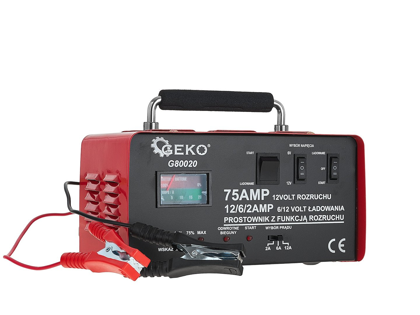 AUTÓ AKKUMULÁTOR TÖLTŐ 6/12V 100A 20–120 AH GEKO