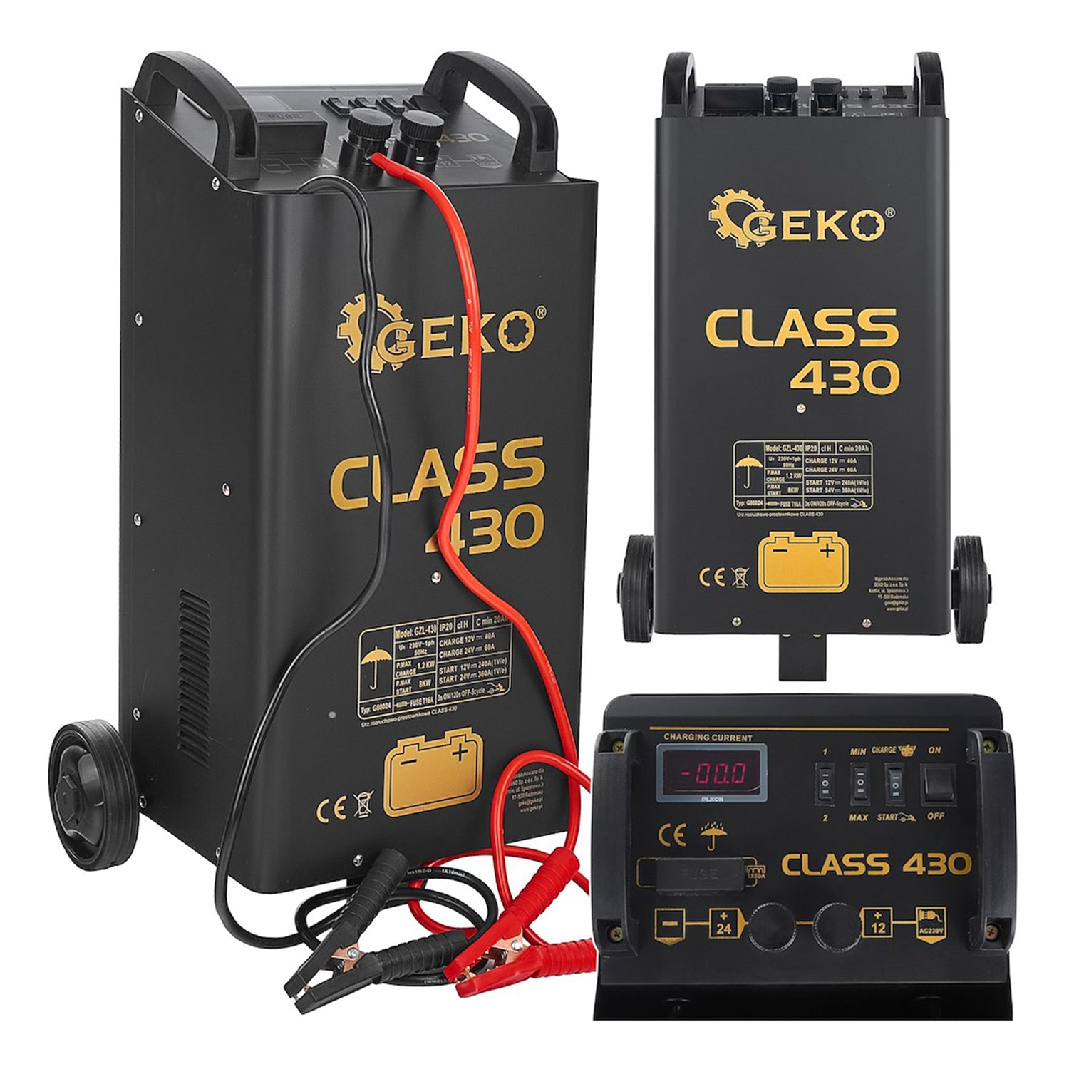 AUTÓ AKKUMULÁTOR INDÍTÓ ÉS TÖLTŐ EGYENIRÁNYÍTÓVAL 360A CLASS 430