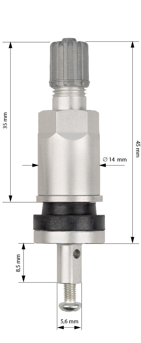 FÉM SZELEP TPMS ÉRZÉKELŐHÖZ