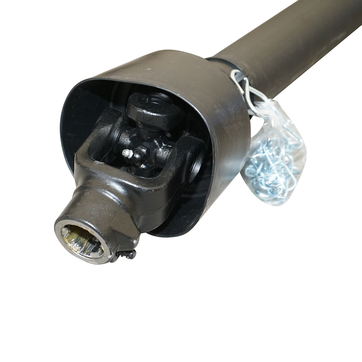 Kardántengely 1600 mm, T4, kereszt 27x74,6 mm, háromszög alakú csővel, 1 3/8" Z=6