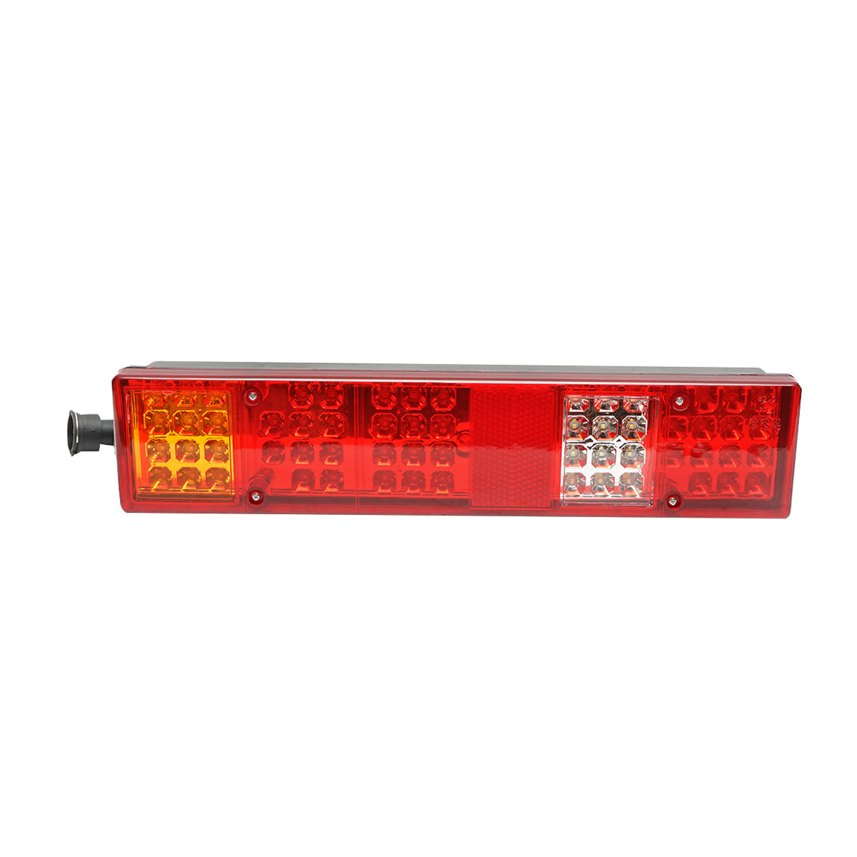 Hátsó LED féklámpa, 24V, csatlakozóval, 5 funkcióval, 404x95x80 mm, Breckner Germany