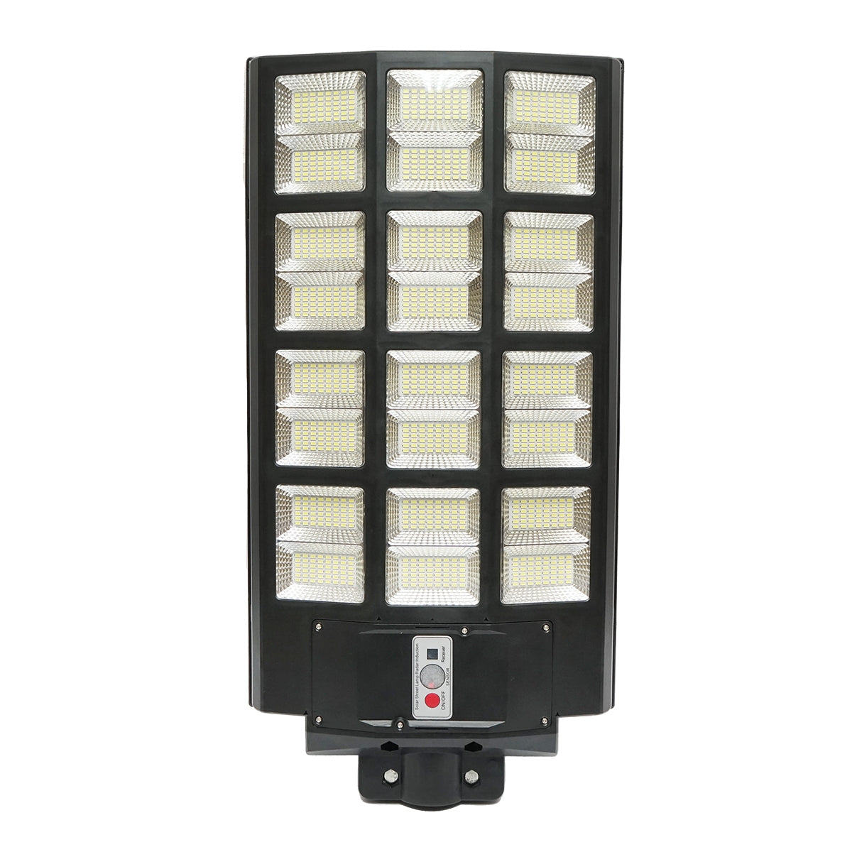 Napelemes LED utcai lámpa 1200W, 6500K, IP65, napelemes mozgásérzékelős távirányítóval Breckner Germany