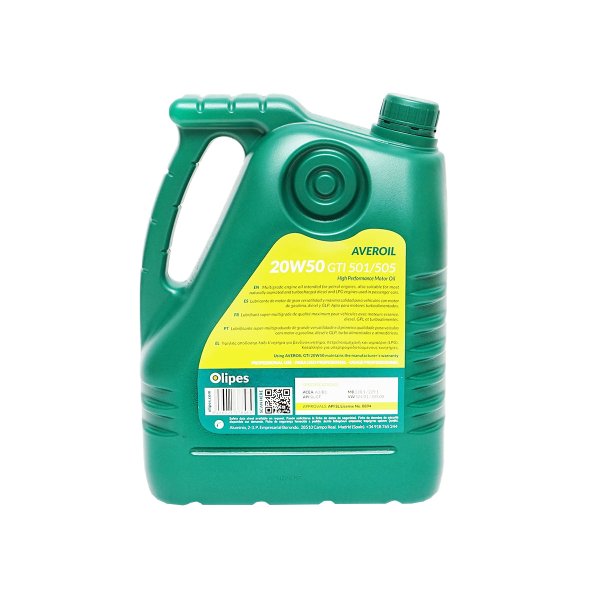 Motorolaj Olipes Averoil GTI 20W50, 5L