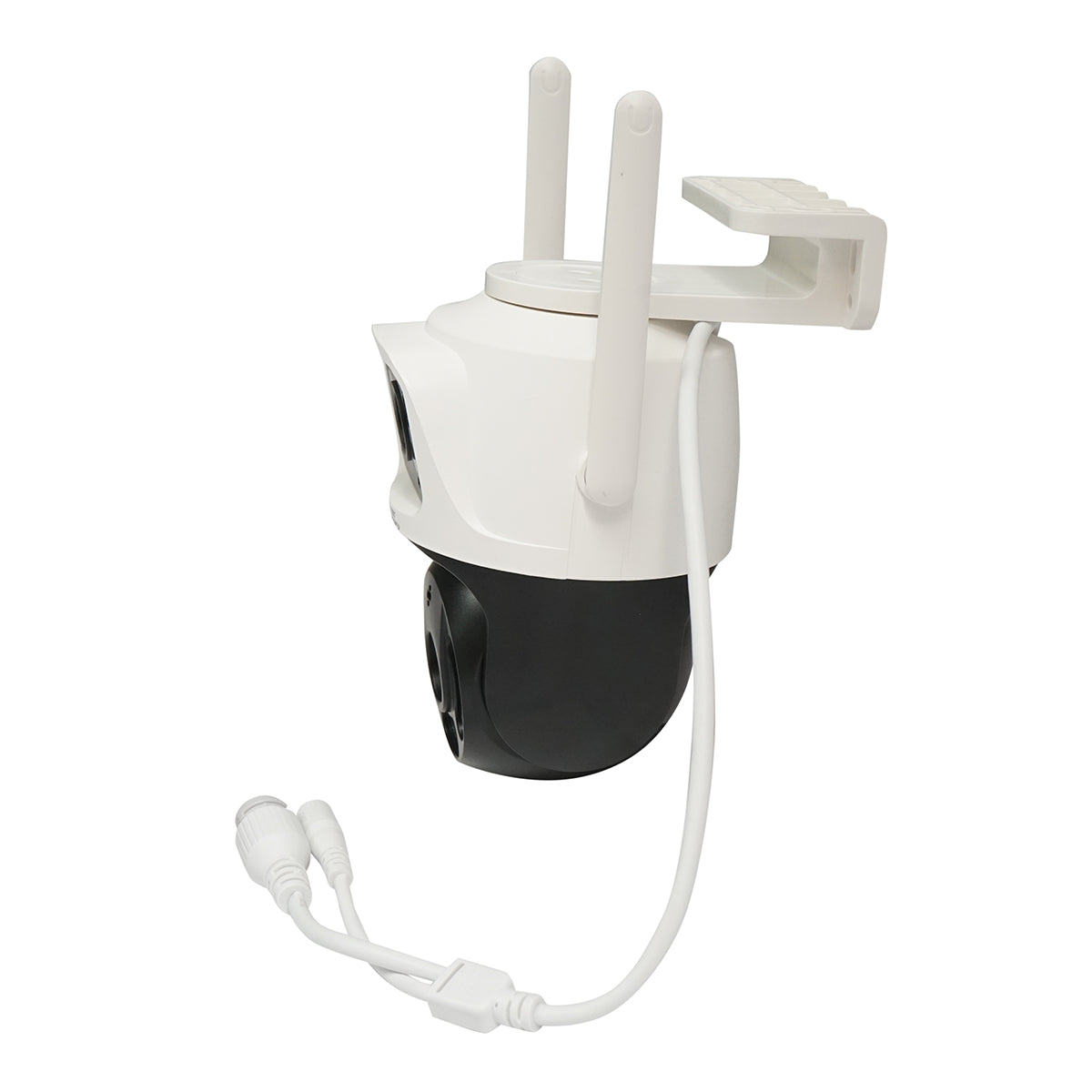 Felügyeleti kamera, dupla lencsés, 8 MP, P2P WIFI 4G 1080P, PTZ, mozgásérzékelő, emberi jelenlét felismerés, V380 Pro alkalmazás