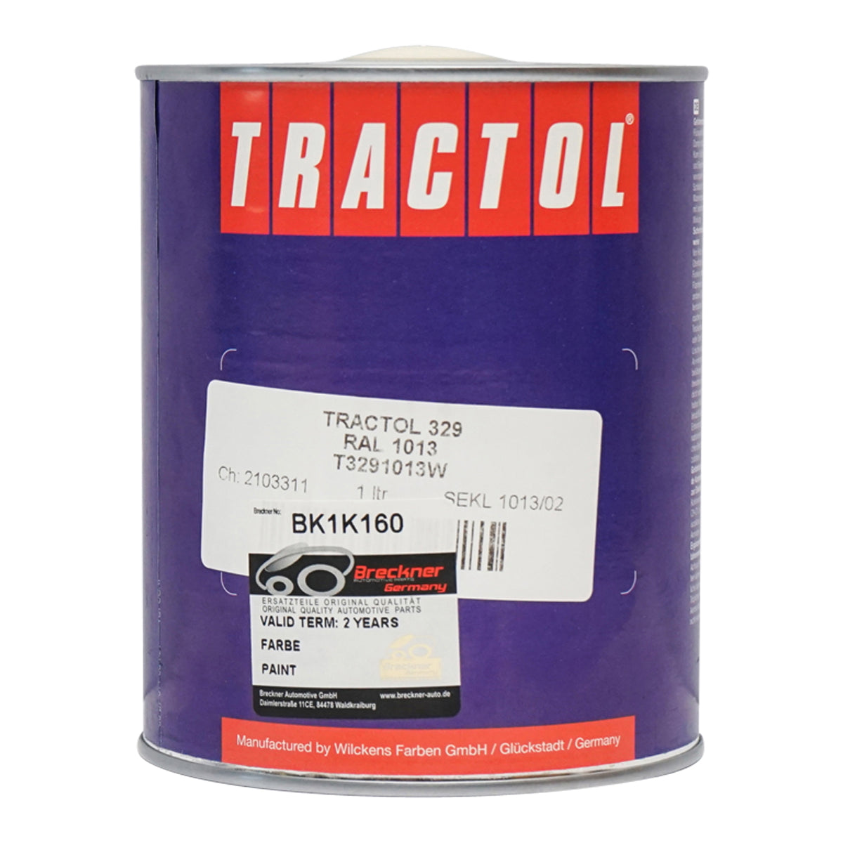 Autófesték fehér, Bobcat típus, 1L, Tractol