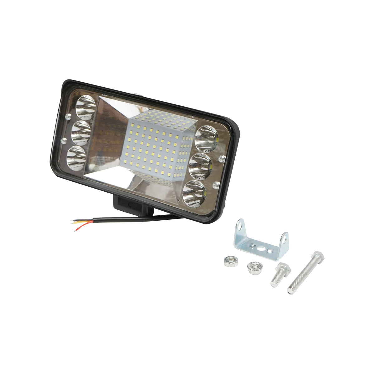 Reflektor / lámpa, széles kivitel, 78W, SMD LED-ekkel, 6 SPOT zóna és 1 FLOOD zóna tükörrel, 10–30V, 12V/24V, Breckner Germany
