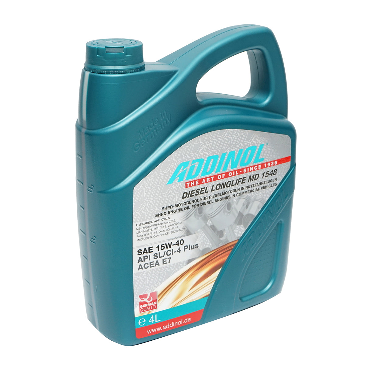 Addinol Longlife MD1548 15W40 dízelmotorolaj, 4L