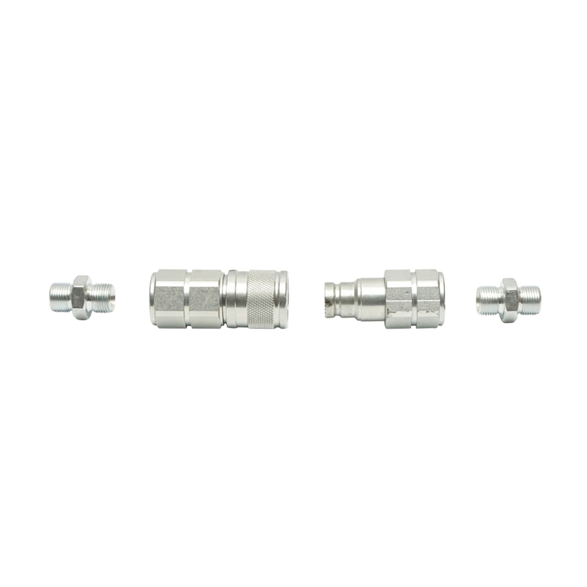Gyorscsatlakozó készlet 3/8" (átmenő szelep, anya + apa) egyenes adapterrel