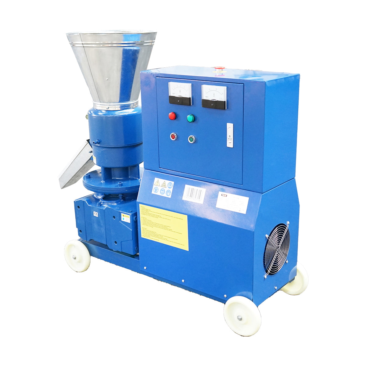 Takarmánygranuláló, gabonaprés, 11KW, 380V, 6 mm-es matricával, max. teljesítmény 500 kg/h