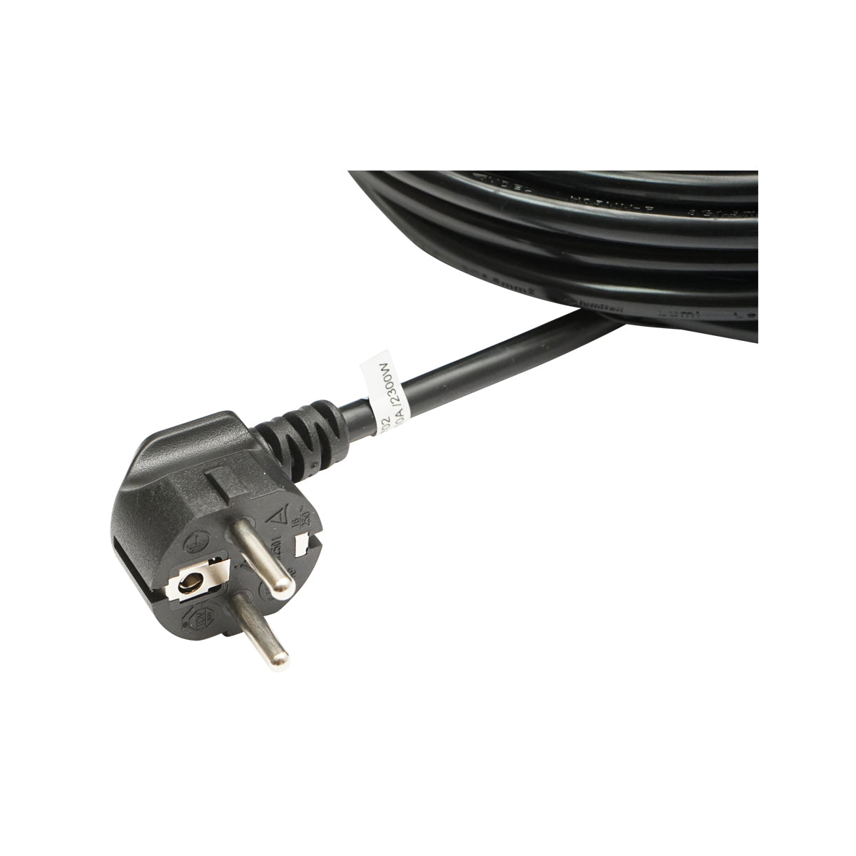 Kerti hosszabbító, 50 m, földelt Schuko dugalj és dugó, 3x1,5 mm², fekete, 16A, 220–250V, Breckner Germany