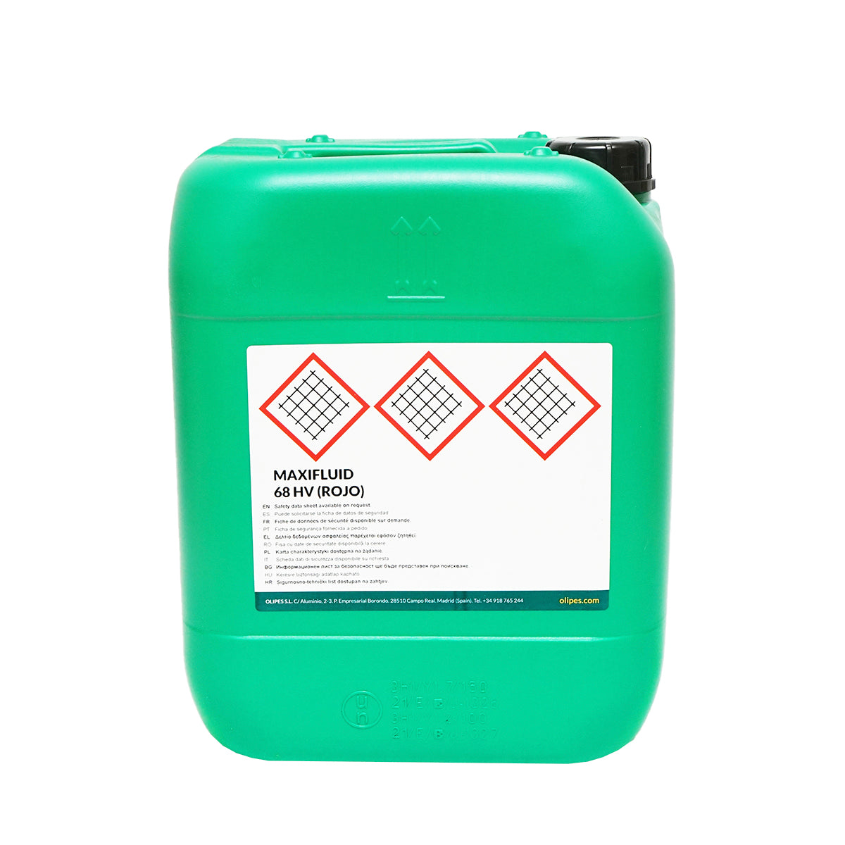 Piros hidraulikaolaj Olipes MAXIFLUID 68 HV, 20L