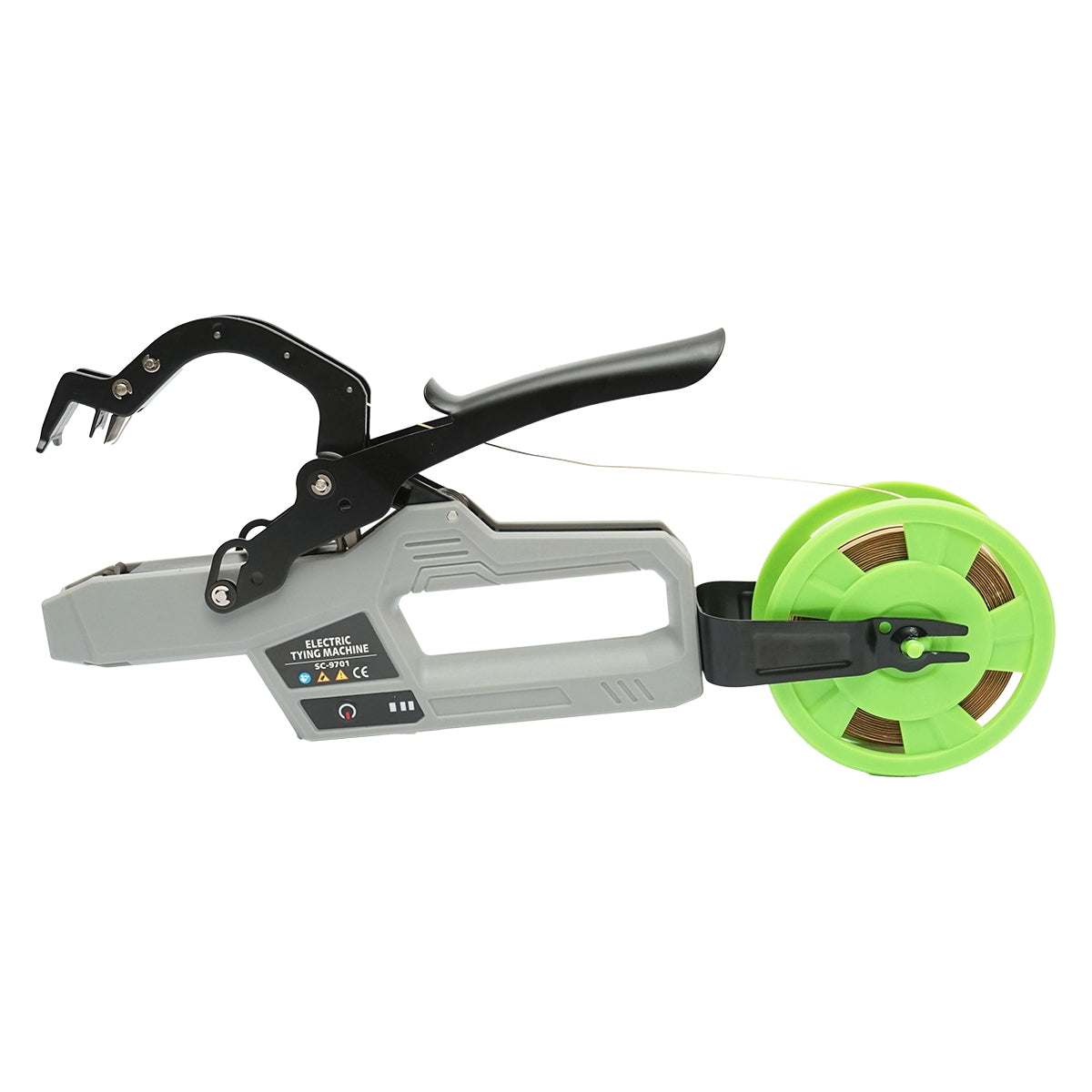 Automata kötözőgép szőlőhöz, zöldségekhez, gyümölcsfákhoz, 5W, Li-ion akkumulátor 4.2V, 45 mm átmérő