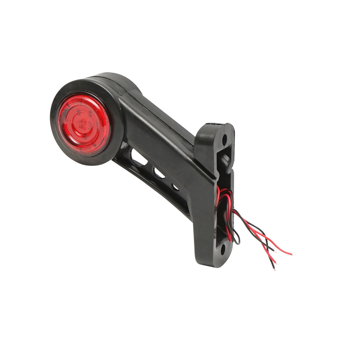 Oldalsó LED helyzetjelző lámpa szett, 12–24V, piros-fehér, rugalmas PVC házzal, Breckner Germany