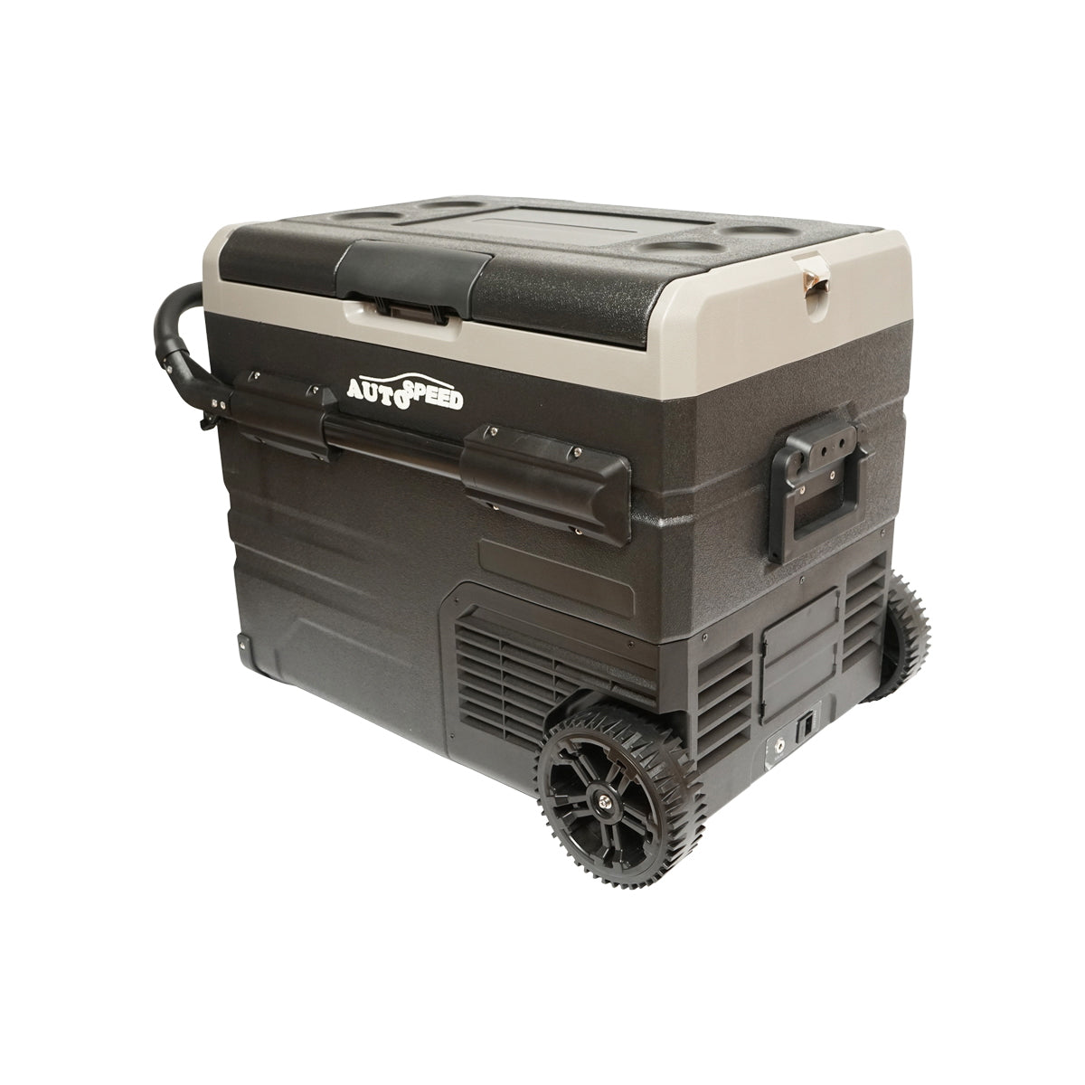 Smart autós hűtőszekrény trolly kivitelben, 50L, kompresszorral, 12–24–220V, 60W, Bluetooth