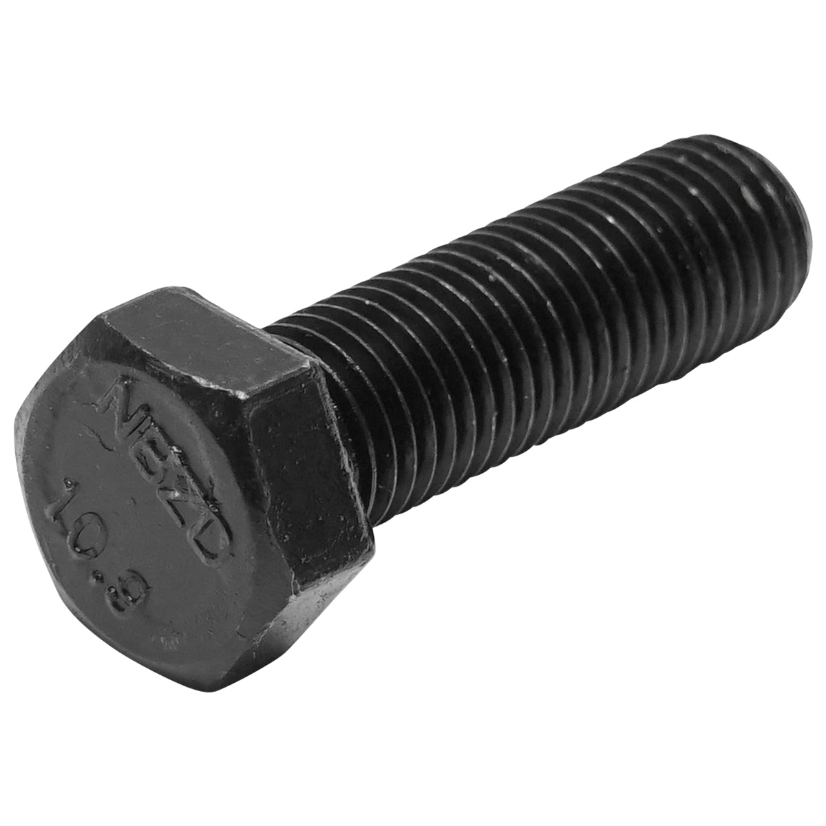 100 db-os készlet fekete hatlapfejű csavar DIN 961 M12x1.5x40 G10.9