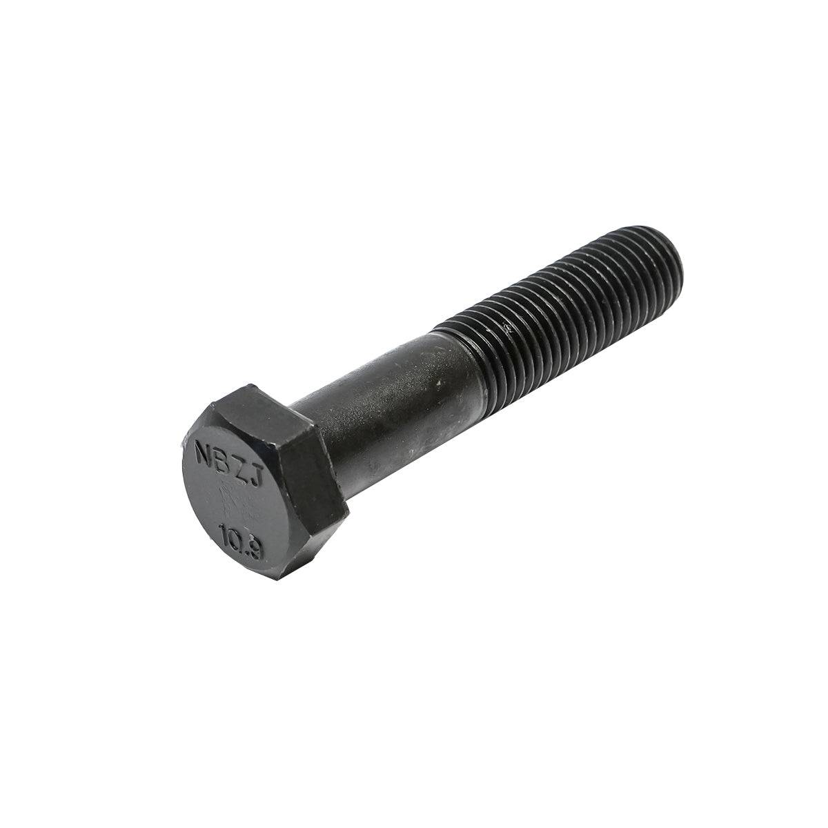 10 db-os készlet fekete hatlapfejű csavar DIN 931 M24x120 mm G10.9