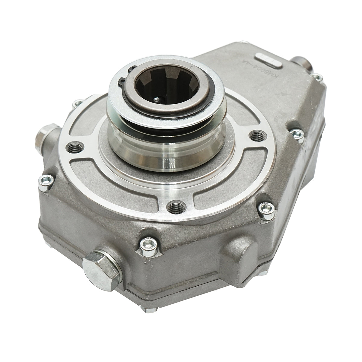 Fordulatszám-növelő alumíniumból, KM6004, anya típus, szabványos traktor tengelyprofilhoz, Z=6, 1 3/8", DIN 9611, szorítással