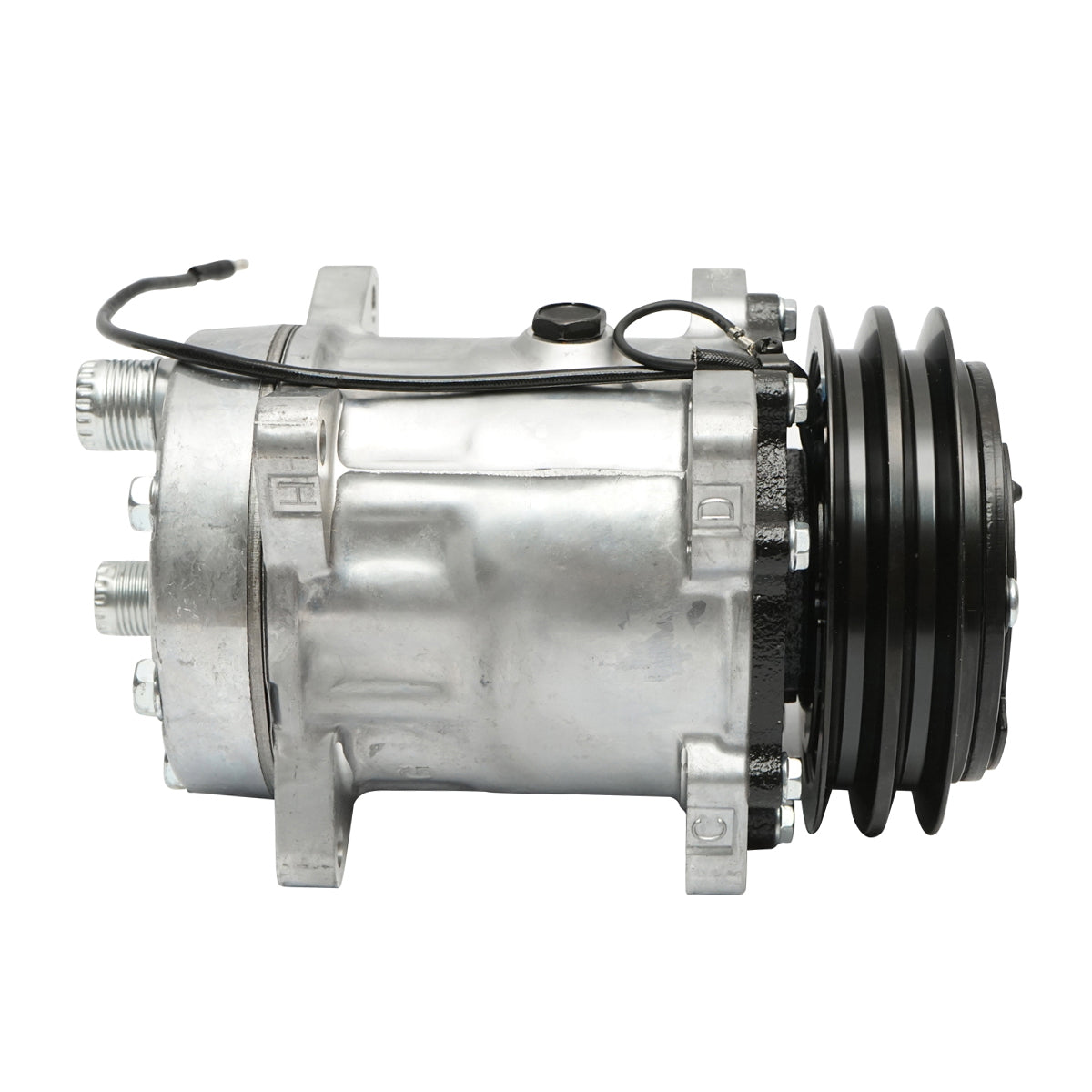Klímakompresszor A/C JCB, New Holland, Case IH gépekhez, OEM kód: 04437339/10, 04437339, 84018078, 9831429, 89831429, 060506146