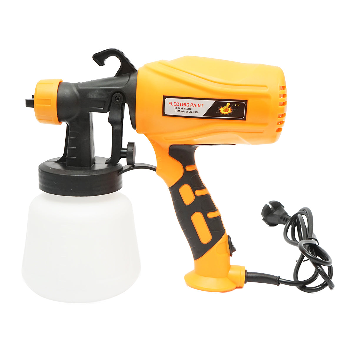 FESTÉKSZÓRÓ PISZTOLY 550W, 220V, 0,9L MŰANYAG TARTÁLLYAL