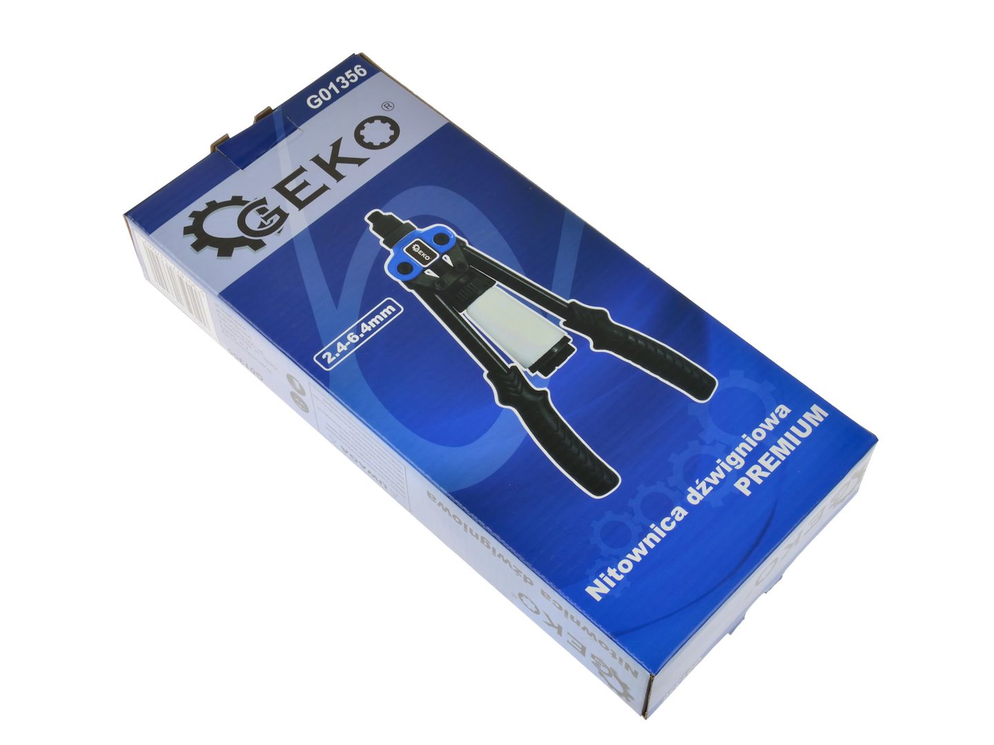 PROFESSZIONÁLIS SZEGECSELŐ ÉS POPSZEGECSELŐ FOGÓ 2.4-6.4MM GEKO