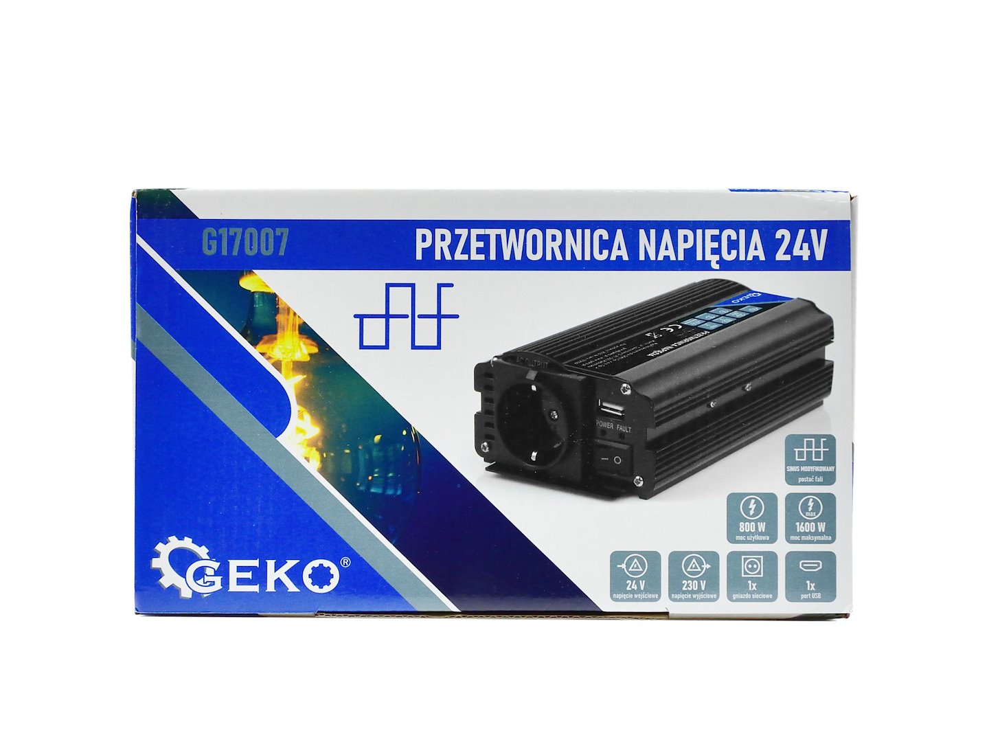 FESZÜLTSÉG ÁTALAKÍTÓ - INVERTER 24 - 220 V 800/1600 W