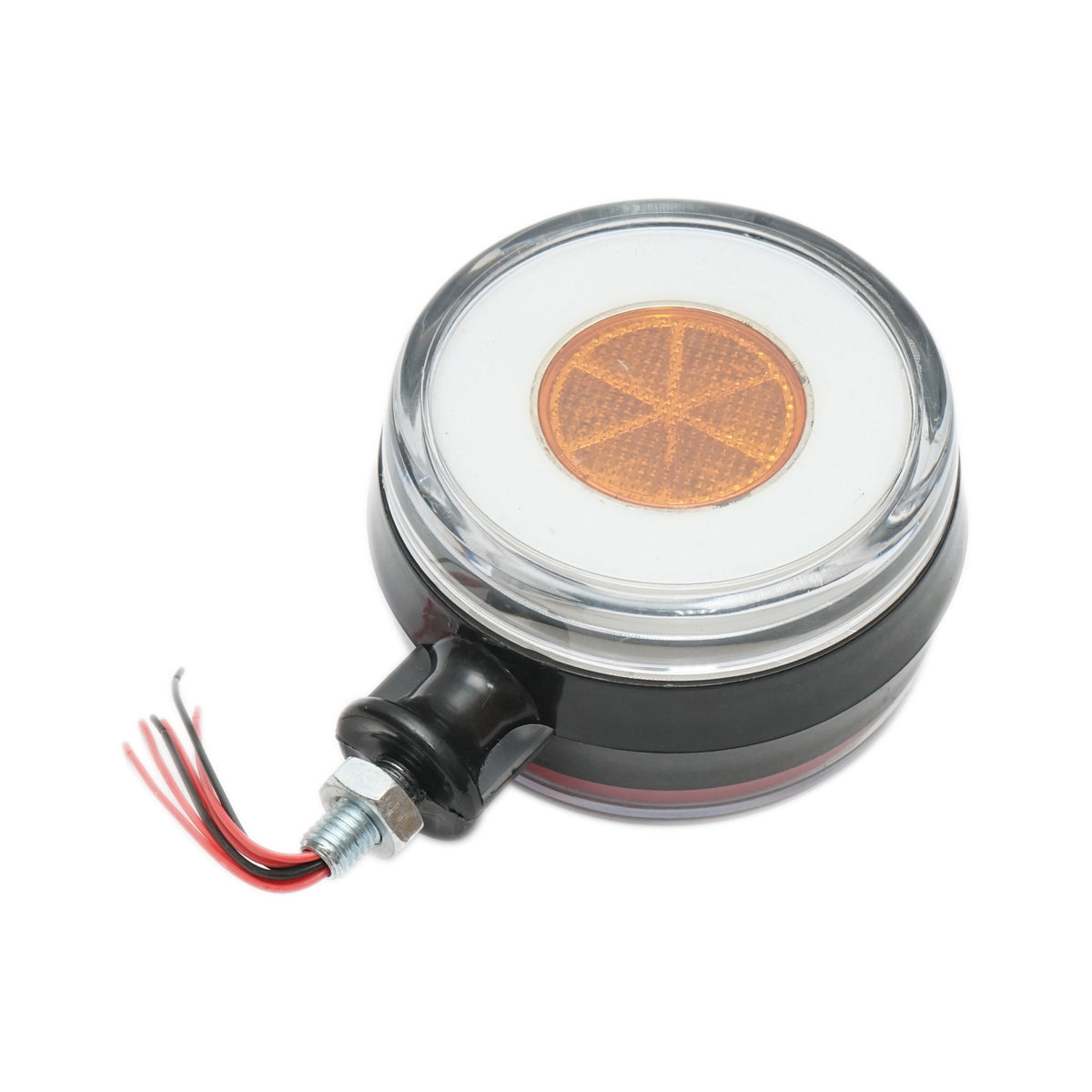 Tükörre szerelhető LED helyzetjelző lámpa, 12/24V, piros/fehér, FR0332RW, Breckner Germany