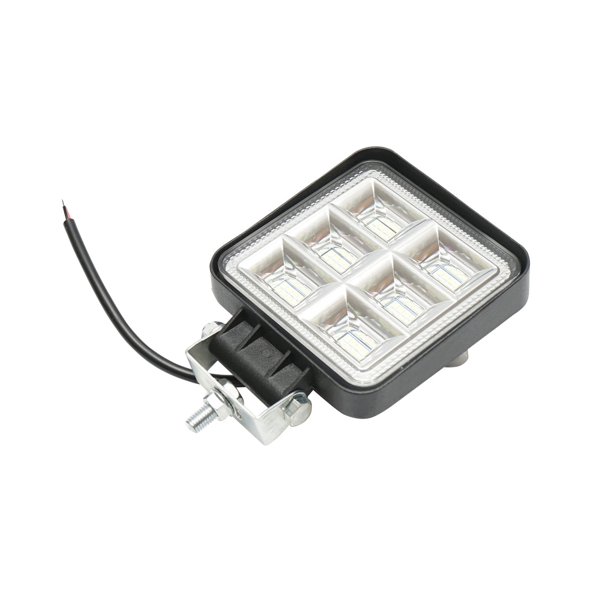 Négyzetes LED reflektor, 6 SMD zónával, 64W, 12V/24V (10–30V), Breckner Germany