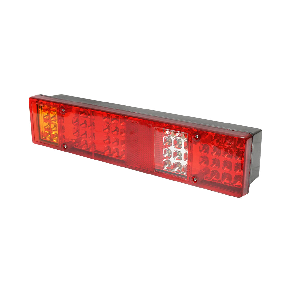 Hátsó LED féklámpa, 24V, csatlakozóval, 5 funkcióval, 404x95x80 mm, Breckner Germany