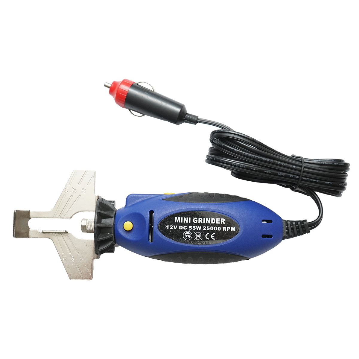 Hordozható elektromos láncélező, 12 V, 55 W, 25 000 ford./perc, láncfűrészhez