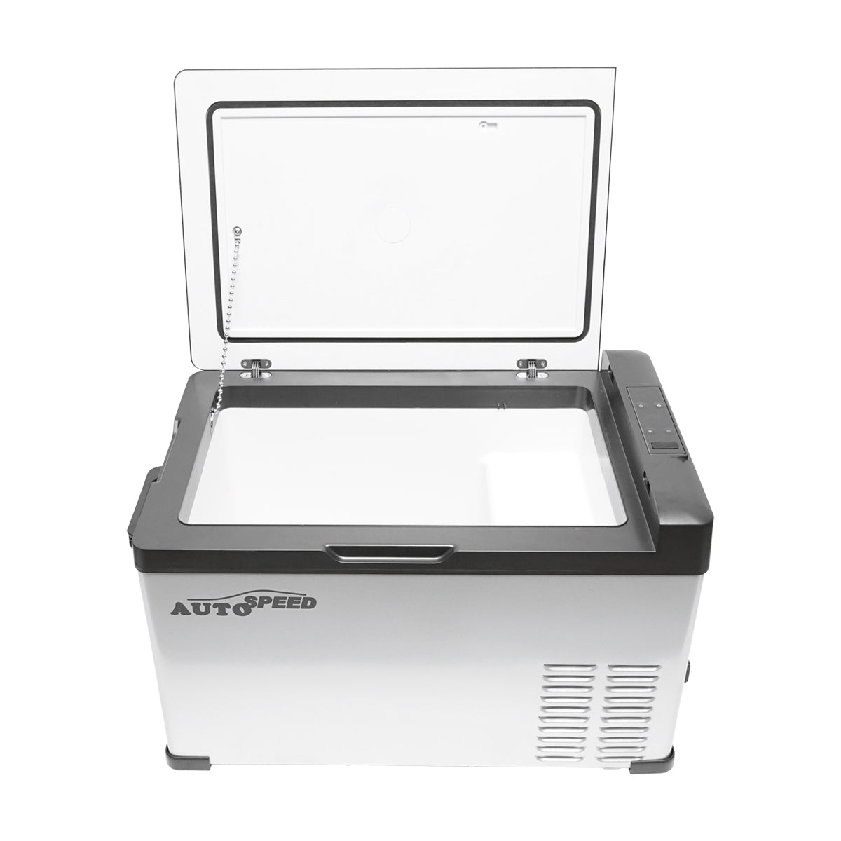 Smart autós hűtőszekrény kompresszorral, 30L, 12–24–220V, 60W, Bluetooth kapcsolattal