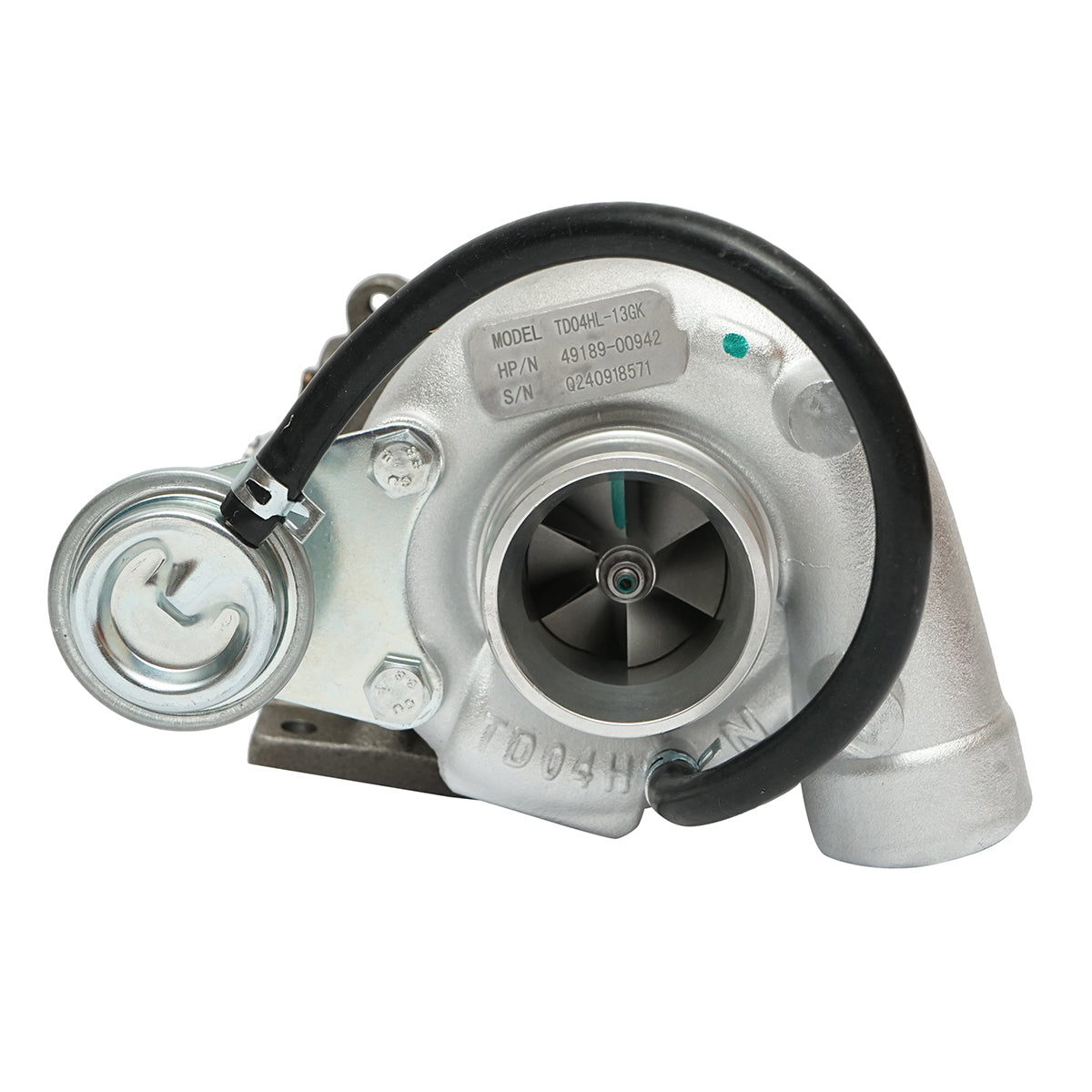 Turbófeltöltő Bobcat, Kubota, Mitsubishi motorokhoz (A47G-T, V3800 DI-T, V3800-DI-T-E2CB-BC-1), OEM kód: 1E153-17013, 49189-00940