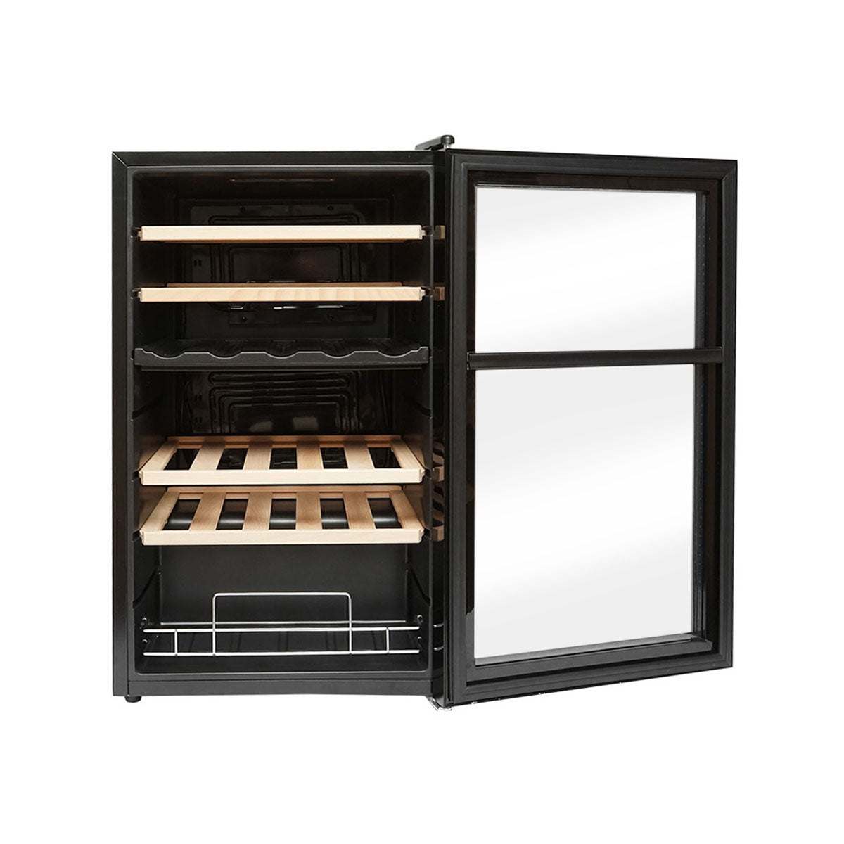 Borhűtő 33 palackhoz, 4 fa polccal, 88L, 220V
