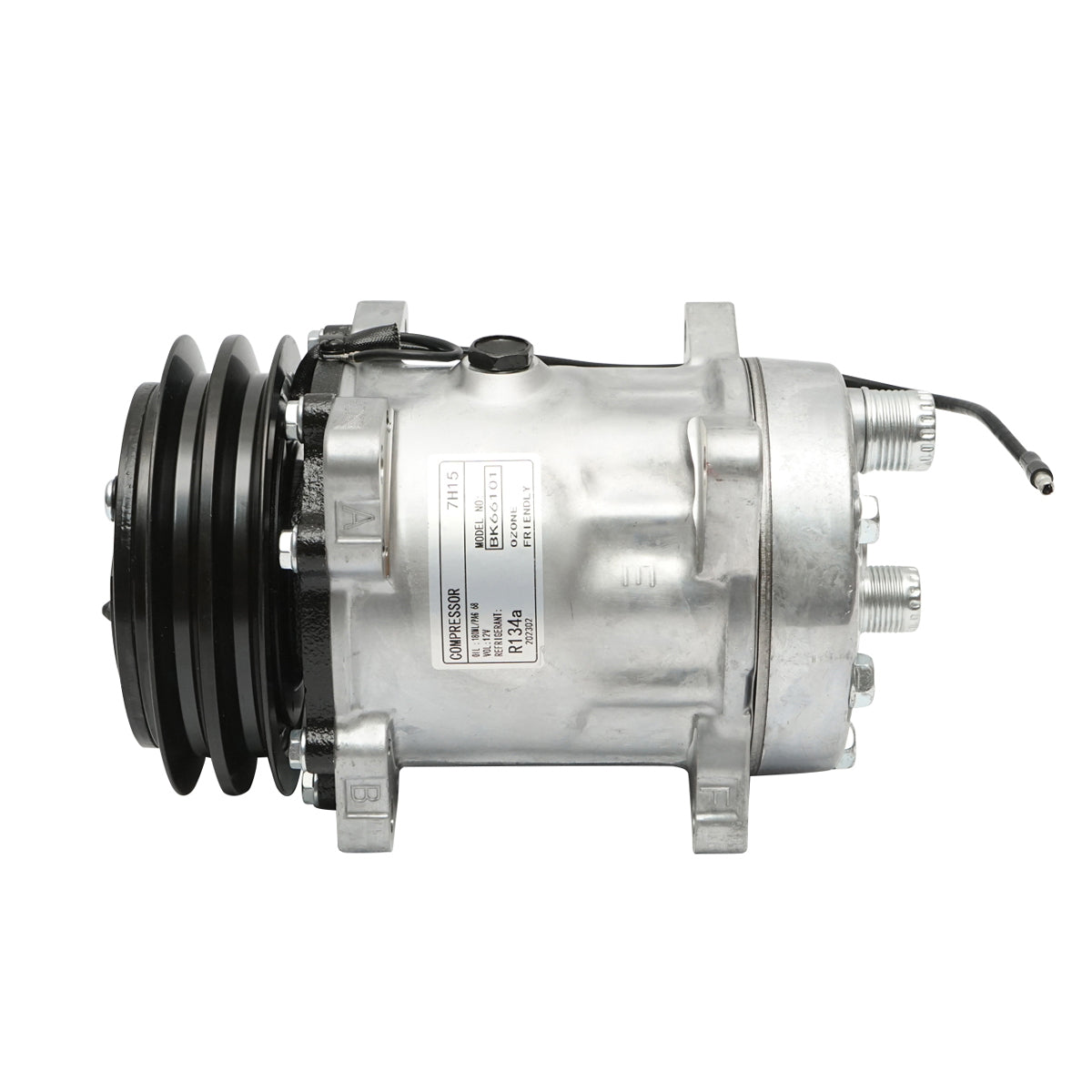 Klímakompresszor A/C JCB, New Holland, Case IH gépekhez, OEM kód: 04437339/10, 04437339, 84018078, 9831429, 89831429, 060506146