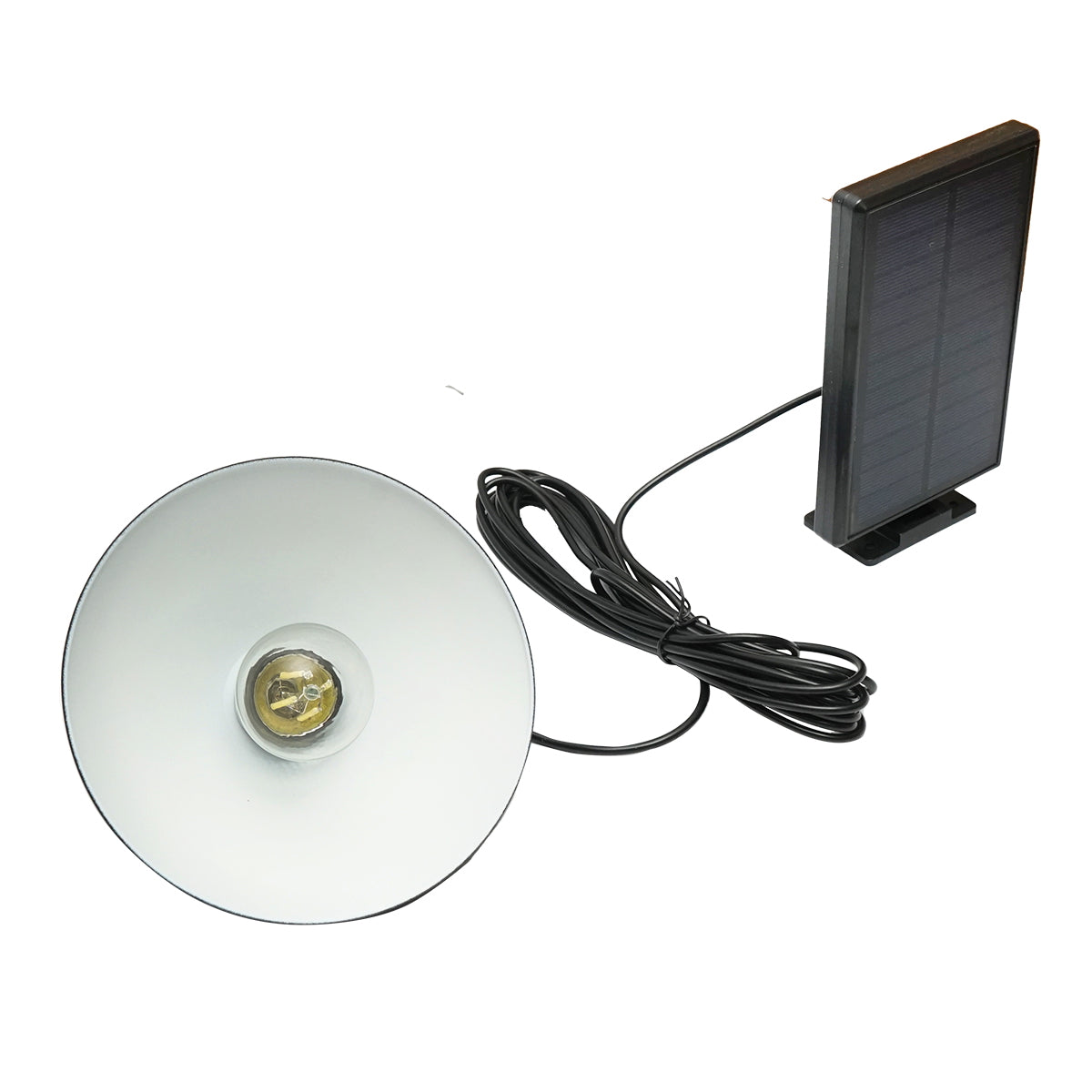 2W LED-es napelemes lámpa 1,5W/5,5V-os napelemmel, 3,7V/1,2 Ah akkumulátorral és IP54-es árnyékolóval Breckner Germany