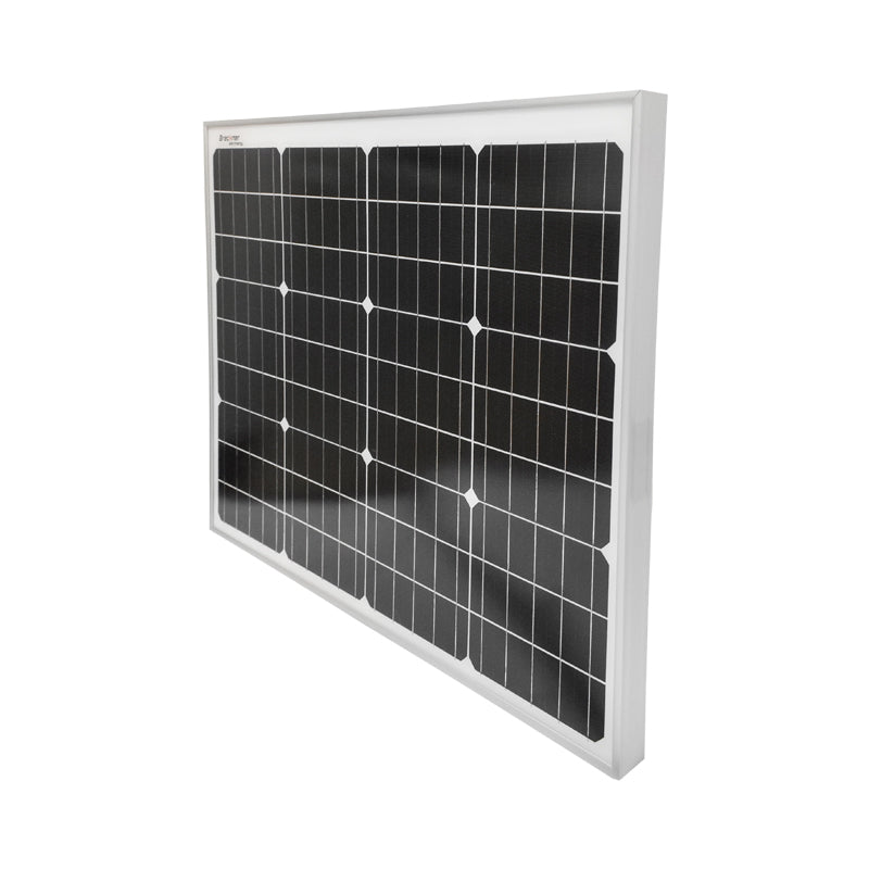 Napelem szett, 50W monokristályos, 670x540x30 mm, 12–24V, szivargyújtó aljzattal és 4 db 9W izzóval, Breckner Germany