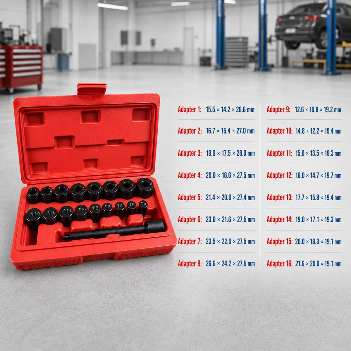 Univerzális kuplung központosító készlet GEBO TOOLS