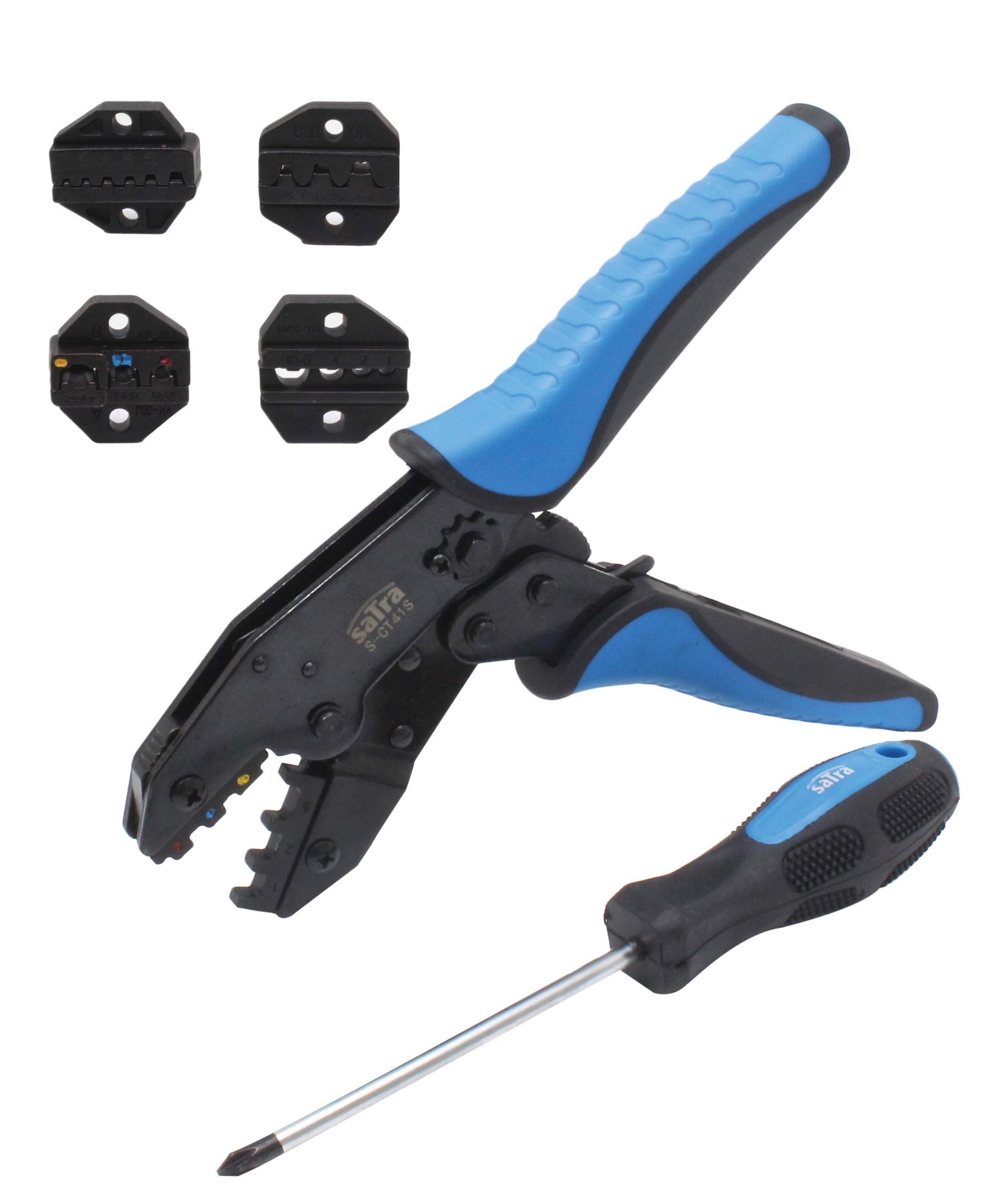 4 az 1-ben racsnis krimpező fogó készlet